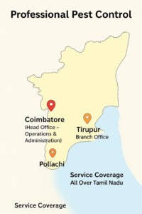 Professional Pest Control in Coimbatore Chennai Tirupur and Pollachi serving all over Tamil Nadu